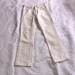 Levi’s orange tab 517 cream colored kick flare Jean size 24